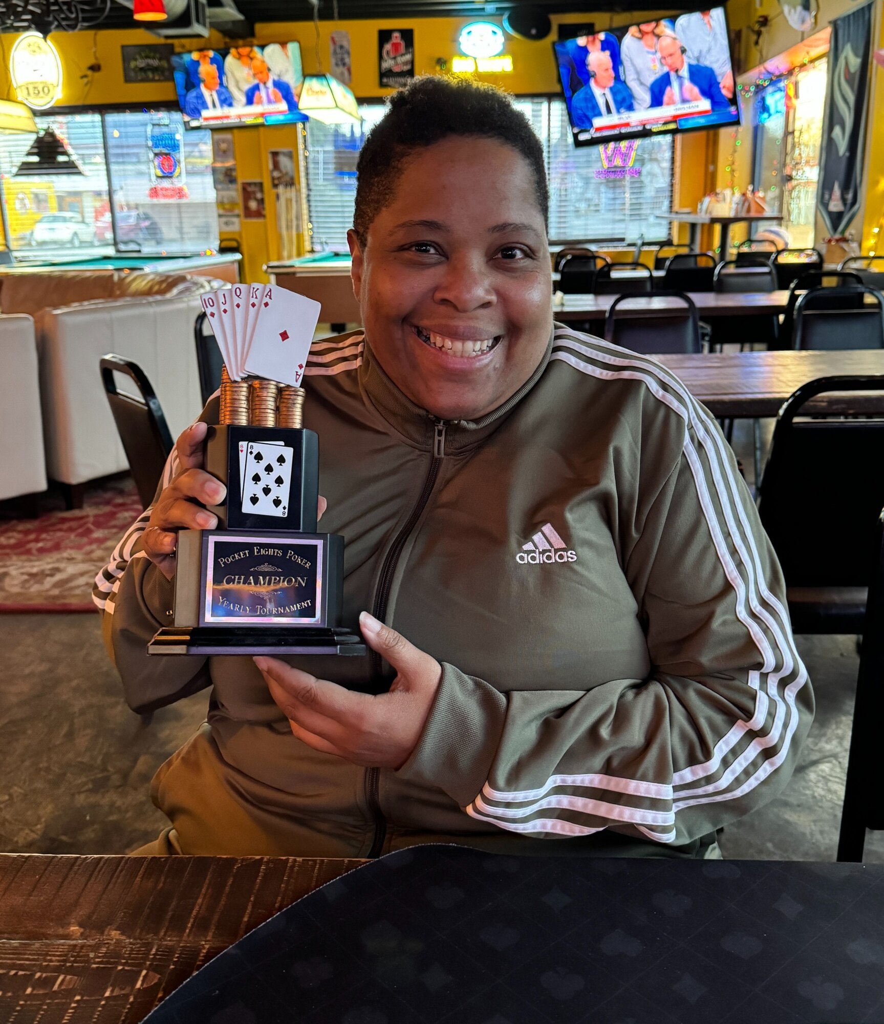 Trettia Wells, 2023 Pocket Eights yearly champion