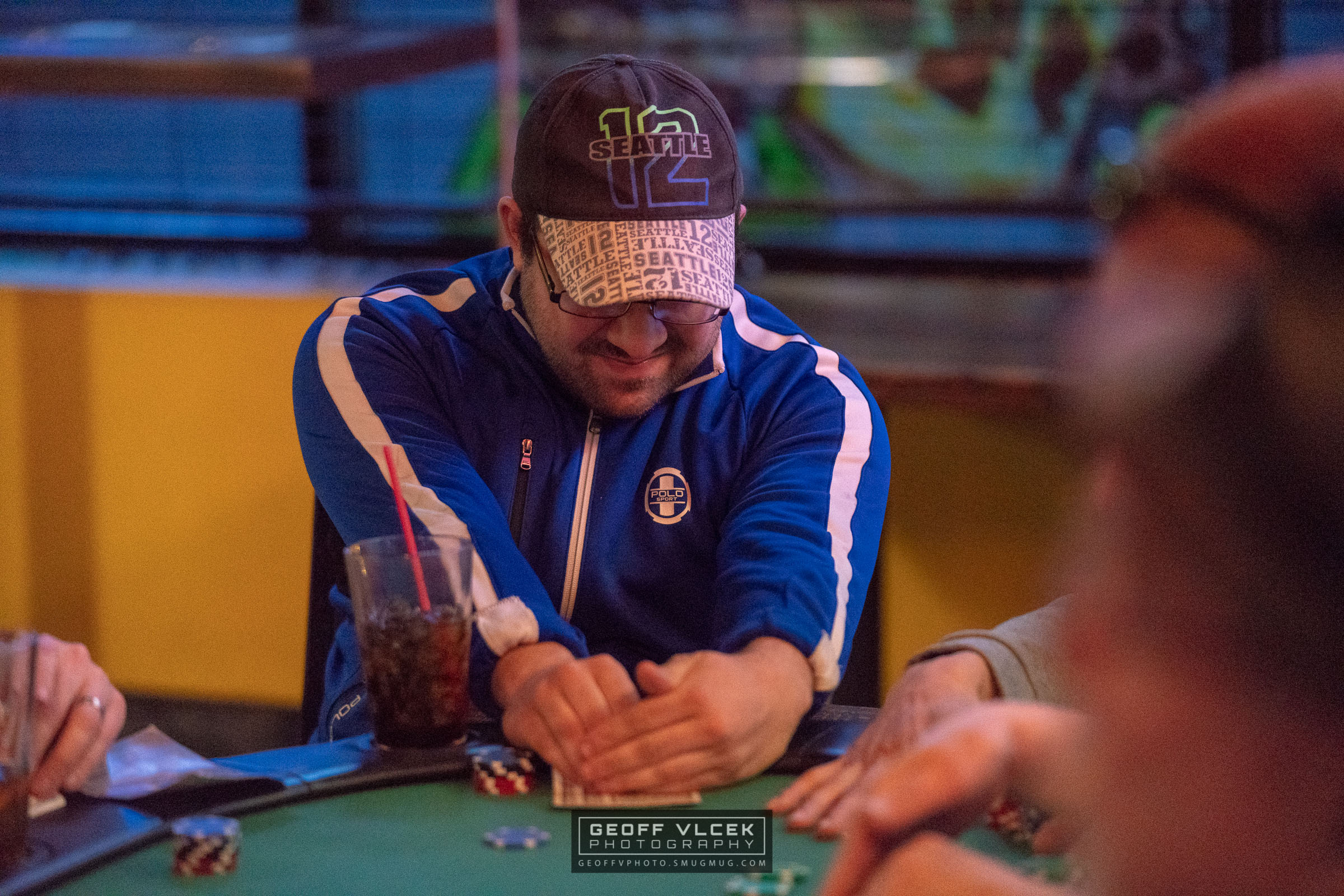 A player enjoying the 5-year anniversary tournament