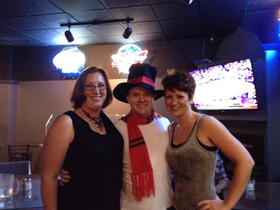 Friends celebrating together at the kickoff event