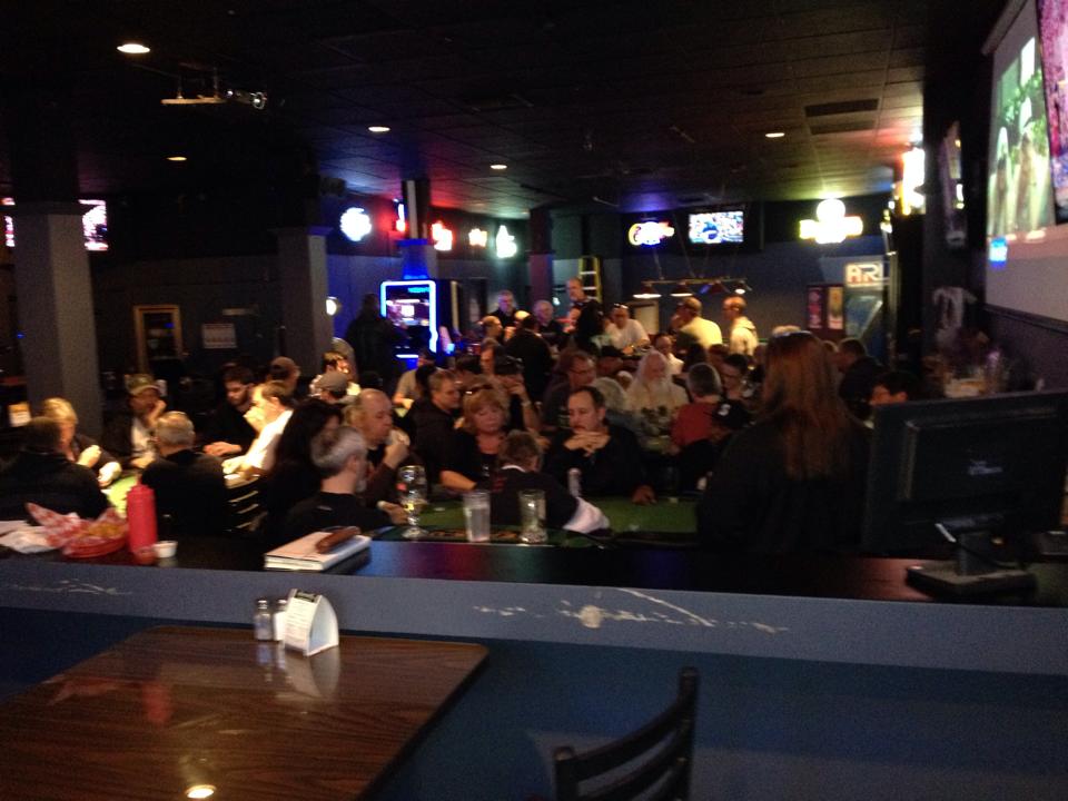 A packed room of players at the April 25 kickoff event