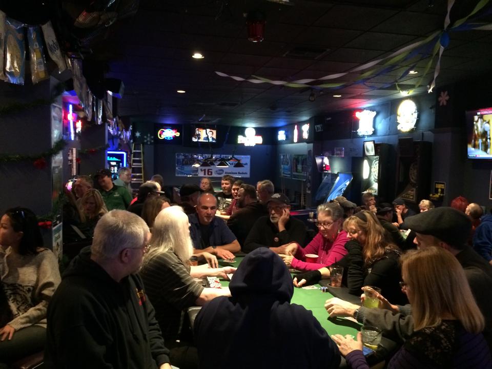 A full night of Pocket Eights poker at the Admiral Pub